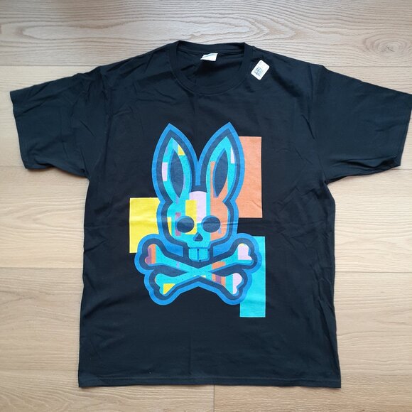 Jolly Roger Bunny - New Large Black T-Shirt - Picture 1 of 4